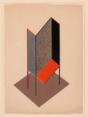 Sketch for exhibition construction