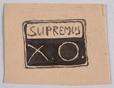 Draft design for the emblem of the painting company “Супремусъ” (“Supremus”)